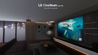 LG CineBeam  A video tour of virtual exhibition of the LG CineBeam Laser 4K Projector HU810P  LG [upl. by Rollie]