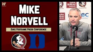 Mike Norvell Duke Postgame Interview  Duke 23 FSU 16  FSU Football  Warchant TV FSU [upl. by East352]