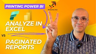 Printing Power BI Analyze in Excel VS Paginated Reports [upl. by Ettezzil875]