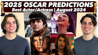 2025 Oscar Predictions  Lead Actors  August 2024 [upl. by Ehcrop]