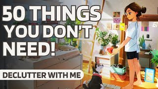 50 Things to Declutter Right Now Declutter with Me [upl. by Rochemont262]