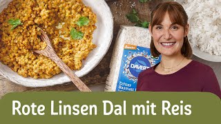 Rote Linsen Dal mit Basmatireis  REWE Deine Küche [upl. by Ahsirk]