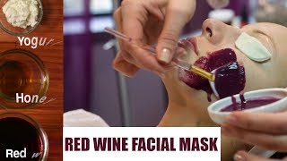 RED WINE FACIAL MASK [upl. by Annaear628]