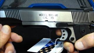 Springfield Armory 1911A1 Loaded Stainless Steel Combat Unboxing  Shooting Video [upl. by Conrado]