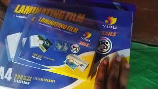 laminating paper price in bangladesh [upl. by Derreg658]