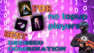 Top 5 No Top Up Dress Combination  Best Dress Combination  Free Fire Dress Combination [upl. by Ardnwahsal]