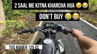 TVS Raider True Review after 2 years 2024 😭  tvs raider 125cc review 2024 model [upl. by Kcerb333]