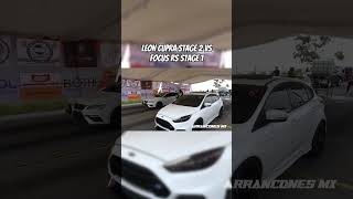 Cupra Stage 2 vs Focus RS Stage 1 arrancones [upl. by Nauaj]