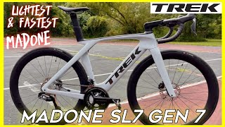 Trek madone sl 7 gen 7  lightweight road bike gets more affodable RSL aero bar [upl. by Ahsak]