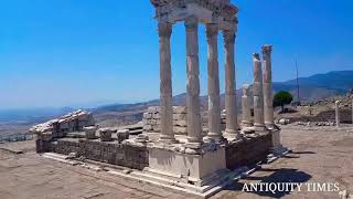 The Temple of Trajan in the Acropolis of Pergamon Ancient City [upl. by Atinar908]