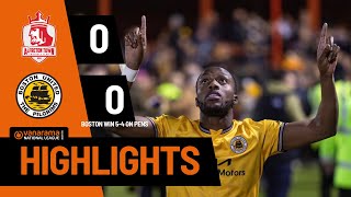 HIGHLIGHTS Alfreton Town 00 Boston United  More PlayOff heartache for Alfreton as Boston advance [upl. by Sitoel245]