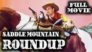 SADDLE MOUNTAIN ROUNDUP  Ray Corrigan  Full Western Movie  English  Wild West  Free Movie [upl. by Zoba]