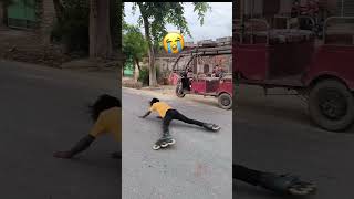 Power slide crash 😔😥 vairalvideo youtubeshorts skaterboy stunt trending sadmoment [upl. by Parker481]