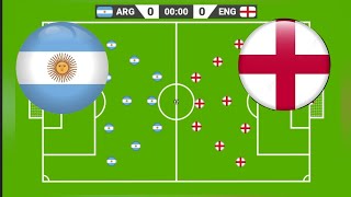 Argentina Vs Inglaterra  Soccer [upl. by Dalis]