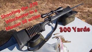 Shooting the 270 Mauser Hunting Rifle 300 yards [upl. by Littell]