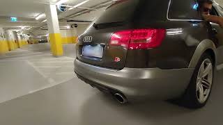 Audi 42 V8 Fsi Sound Allroad C6 exhaust garage [upl. by Nwahser]