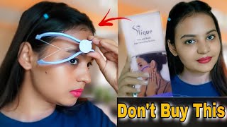 Remove Unwanted Facial Hair At Home Using Slique Threading ToolTweezersEpilator [upl. by Ennairak]