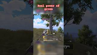 Real power of groza realpower pubgmobile shorts [upl. by Ellerret]