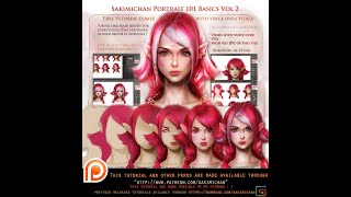 Sakimichan’s Digital Portrait Tutorial [upl. by Shamrao]