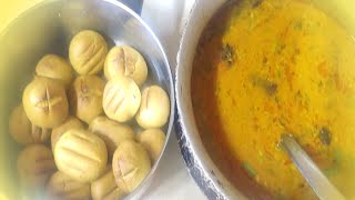 Rajasthani Delicious Dal Batti Recipe by Raj [upl. by Gunner373]