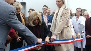 CorbeilEssonnes  Inauguration de lUAPED de lEssonne en présence de Brigitte Macron [upl. by Edveh]