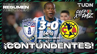 Resumen y goles  Pachuca 4 30 1 América  Grita México C22  Semis  TUDN [upl. by Hagerman]