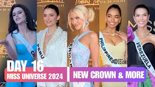 MISS UNIVERSE 2024  DAY 16 NEW CROWN AND MORE [upl. by Olimpia]