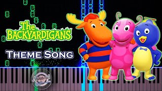 The Backyardigans Theme Song Piano Tutorial [upl. by Sutniuq]