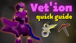 Vetion Quick Safespot Guide  OSRS [upl. by Gnaw]