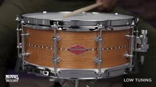 Craviotto 14x55 Private Reserve Mahogany Snare Drum  Natural Oil CRCUS1455PRMH [upl. by Ynoyrb]