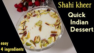 Shahi kheer Shahi Phirni  Festival Special Dawat Recipe  Only 4 Ingredients [upl. by Narik]