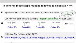 3 of 14 Ch10  Steps to calculate project cash flow for each year [upl. by Ynahirb]