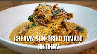 Creamy SunDried Tomato Chicken  The Tastiest Recipe [upl. by Ettinger]