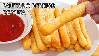 PALITOS O DEDITOS DE YUCA SUPER FACIL DE HACER [upl. by Rosco466]