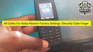 Nokia Restore Factory Code  Nokia Factory Reset Code Forgot  Nokia Secret Code [upl. by Zaria259]