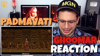 Padmavati  Ghoomar  Deepika Padukone  Shahid Kapoor  Ranveer Singh  Shreya Ghoshal  REACTION [upl. by Ettenajna]