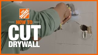 How to Cut and Repair Drywall  The Home Depot [upl. by Papagena]