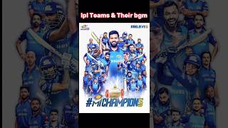 ipl Teams amptheir bgm shortscricket indvssa [upl. by Anayit]