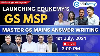 Mastering GS Mains Answer Writing with Edukemys MSP  MSP is our USP  Edukemy upscmains msp [upl. by Cynde377]