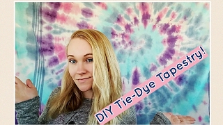 DIY TieDye Tapestry Super easy and beautiful [upl. by Akialam138]