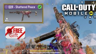 Codm New QQ9  Shattered Peace Free Camo Gunsmith  Seasonal Store  Top Gear Gift  Br Gameplay [upl. by Yttig]