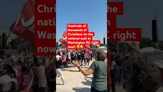 Hundreds of thousands of Christians on the nation mall in Washington DC 🤯 jesus revival [upl. by Anifur]