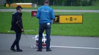 JWM2013 opening RC Allouette III Turbine Modell Helicopter Air Glacier [upl. by Eirameinna129]