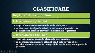 LUCRĂRI PREGĂTITOARE ELABORĂRII SITUAȚIILOR FINANCIARE INVENTARIEREALECȚIA NR 1 [upl. by Knuth]