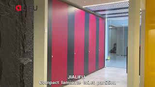 JIALIFU compact laminate toilet cubicle partitions [upl. by Cyd]