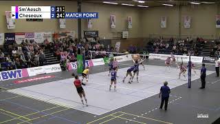 NLA Volleyball SmAesch  VBC Cheseaux [upl. by Purvis]