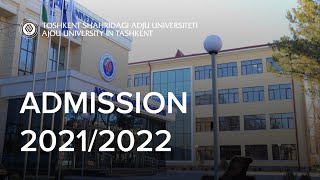 Apply to Ajou University in Tashkent  Admission 20212022 [upl. by Eillac]