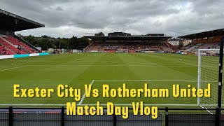 Exeter City 10 Rotherham United Vlog  202425 [upl. by Aihsram]