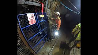 Operation of Main Shaft Winch amp Doors on the Llechfraith Adit Level of the Clogau Gold Mine in Wales [upl. by Atiuqehs895]