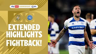 FIGHTBACK  Luton Town v QPR extended highlights [upl. by Oiliruam]